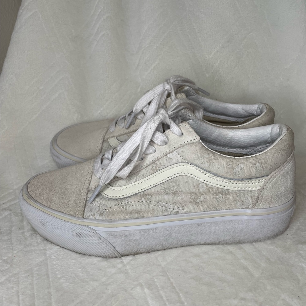Vans White floral Sneakers - Picture 4 of 8